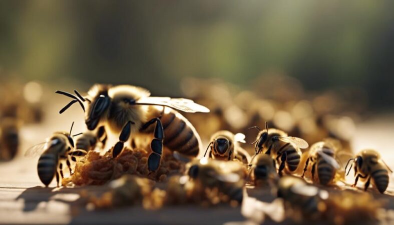 abejas adultas aparecen inesperadamente