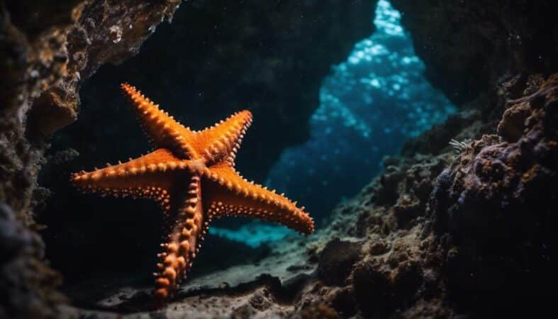 beautiful starfish in cozumel