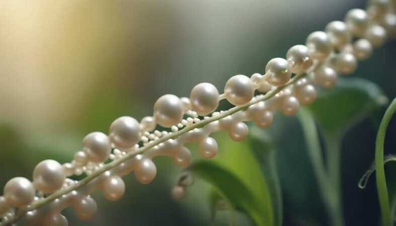 crecimiento de perlas naturales