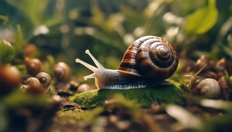 diversidad en caparazones caracol