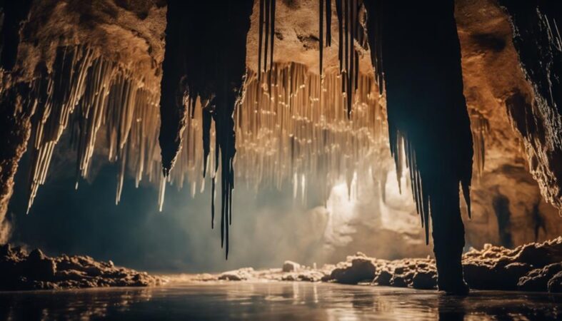 formaciones rocosas en cuevas