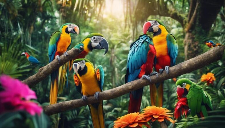 habitats of exotic birds