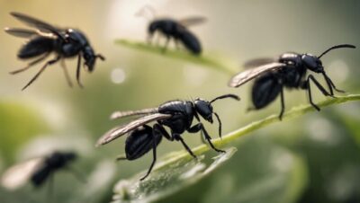 insectos voladores peque os negros