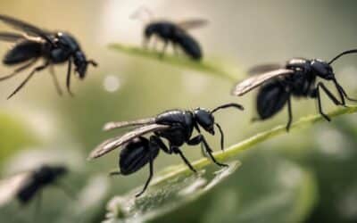 insectos voladores peque os negros